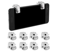 Ouitble Le Contrôleur de Jeu Mobile Déclenche 8 Pcs R11 Quatre Six Doigts Assistant Bouton Mobile Trigger pour Le Jeu pour Le Téléphone PUBG (Argent)