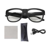 Ouitble Lunettes intelligentes sans Fil Bluetooth 5.0 Appels Mains Libres Commande vocale Lecture de Musique Contrôle Tactile Lentilles Anti-lumière Bleue pour Les utilisateurs d'o