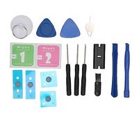 Ouitble Pieds de boîtier inférieur pour Ordinateur Portable Points Ronds antidérapants Kit de Remplacement Durable avec Outils pour Ordinateur Portable 3 4 5 Matière Plastique (Bleue)