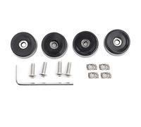 Ouitble Pieds en Caoutchouc Anti-Vibration, pièces d'imprimante 3D Robustes et durables de Haute qualité pour Prusa i3 MK3 MK3S, Caoutchouc métallique Noir, 4 Paquets