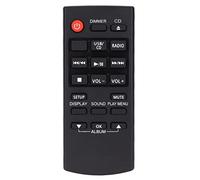 Ouitble Télécommande Mini système de Son stéréo Haute fidélité Télécommande de Remplacement Universelle pour SC HC195 SC HC297 SC HC19EB K ABS Noir