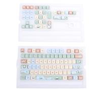 Ouitble Touches PBT 112 Touches, Motif Panda Mignon, Touches de Clavier DIY, Hauteur MCA 9 Mm, Ensemble de Touches avec Extracteur pour Clavier Mécanique (Touches Uniquement)