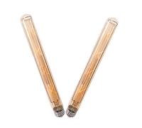 OUKAIDE Lot de 2 ampoules LED Edison E27 8 W T30-300 verre ambré, 680 lm, blanc chaud 2700 K