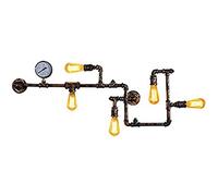 OUKANING Applique murale industrielle 5 lumières Steam Punk Applique murale tube d'eau Applique murale vintage Farmhouse