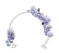 OUKANING Arche de mariage en acier - 2,75 m - Arche sur pied carré - Pour mariage/anniversaire/événement - Arche décorative réutilisable - Galvanisé - Tube de 1 cm - Charge maximale : 5 kg