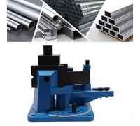 OUKANING Cintreuse d'angle manuelle pour métal, angle de précision de 0 à 120°, pour acier rond/plat/carré jusqu'à 15,8 mm, fixation de table, emballage de protection et accessoires de montage inclus