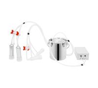 OUKANING Machine à traire électrique 5 l pour bovins et chèvres, machine à traire 5 litres avec réservoir en acier inoxydable, machine à traire à pulsation 43-46 cycles/min, 35-45 kPa réglable