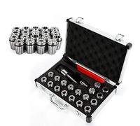 OUKANING Prazision Mt2 Er32 M10 Lot de 21 pinces de serrage 1-20 mm avec étui en acier allié pour Tour, Fraiseuse
