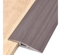 OUKEJNM Bande de séparation de sol autocollante en vinyle pour seuil de porte stratifié Hauteur inférieure à 1,9 cm Motif grain de bois (F,16-20 mm)