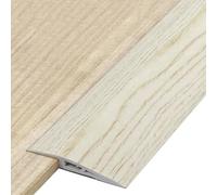 OUKEJNM Bande de séparation de sol en vinyle auto-adhésive Réducteur de bord de porte stratifié Hauteur inférieure à 1,9 cm Motif grain de bois (A,11-15 mm)
