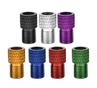 OUKENS Adaptateur de Valve de vélo, 7 pièces gonfleur de vélo Valve Presta vers Adaptateur de valves Schrader,Adaptateurs de Soupape de Vélo pour engrenage Fixe de vélo de Route