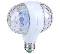 OUKENS Ampoule Boule à LED, Lampe RGB Multicolore avec Prise de Courant, Globe Classique, E27 RGB LED Disco Stage Lights Ampoule Boule 2 têtes rotatives à Effet de fête 110-220V