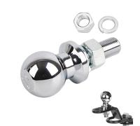 OUKENS Attelage de remorque à Boule, pièce de Rechange d'attelage à écrou Hexagonal chromé à Boule de 1-7/8 po de diamètre pour Tracteur de pelouse ATV UTV Tige 5/8x1-3/4 po 2000 LBS