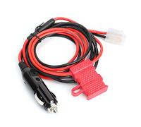 OUKENS Câble d'alimentation radio, 1,5 m/4,9 pieds 12 V en forme de T 2 broches allume-cigare câble cordon d'alimentation radio de voiture adapté pour Kenwood pour ICOM pour YAESU