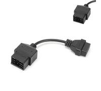 OUKENS Connecteur de Diagnostic, Adaptateur de câble de Diagnostic OBD2 17 Broches à 16 Broches pour Toyota