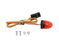 OUKENS Lumière d'alarme Rc, Alarme de Voiture Rc, Flash LED, phares, kit de feu arrière, Simulation Circulaire, lumière LED Super Lumineuse, 13 x 17 mm, Convient pour Les ambulances d'incendie(Rouge)