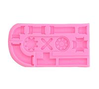 OUKENS Moule à Gâteau, Pièces De Tuyau D'eau De Robinet En Métal De Locomotive De Style Industriel Moule En Silicone Moule De Cuisson Bricolage Pour Gâteau à Thème Desserts Au Chocolat