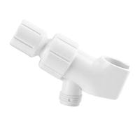 OUKENS Universal White Shower Diverter Adjustable Hand Held Shower Bracket Adapter Bathroom Accessory