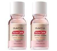 OUKEYA 2 x 10ml Lotion Visage Apaisante & Matifiante au Complexe Minéral et Niacinamide - Pour Peaux à Imperfections et Pores Visibles