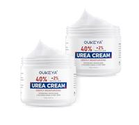 OUKEYA 2 x 150g Crème d'Urée Nouvelle Formule, 40% Urée, Crème Pieds et Mains pour Talons Crevassés et Peau Sèche, Hydratante Réparatrice, Soin Anti-Callosités