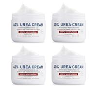 OUKEYA Crème d'Uree 40%, Crème Pieds Très Secs et Abîmés, Réparatrice Hydratante pour Crevasses Mains, Crème Gerçures Engelures, Soins Intenses Mains et Pieds, Nourrissante Crème Corps(150g(Lot de 4))