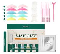 OUKEYA Kit Rehaussement de Cils Professionnel, Kit de lash lift et de Courbure Semi-Permanente, Pour Salon et Usage Domestique, Convient aux Débutants, Ensemble Complet avec Outils et Instructions