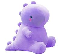 OUKEYI Adorable poupée dinosaure en peluche douce - Cadeau d'anniversaire pour enfants, filles, garçons, rose, 30 cm (violet)