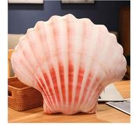 OUKEYI Coussin décoratif doux en forme de coquillage de princesse de mer rose - Coussin de chaise rembourré pour décoration de chambre à la plage