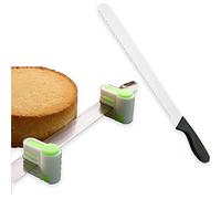 OUKEYI Couteau à pain dentelé de 25,4 cm, couteau grille-pain en acier inoxydable anti-adhésif et poignée antidérapante,