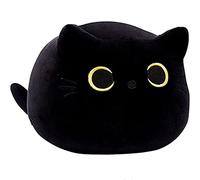 OUKEYI Jouet en peluche en forme de chat noir, coussin lombaire en peluche pour enfants, décoration d'intérieur, cadeau d'anniversaire, Saint-Valentin, Noël (50 cm)