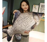 OUKEYI Jouet en peluche imitation poisson, oreiller en peluche doux pour décoration de la maison, cadeaux, oreiller jouet (60 cm)