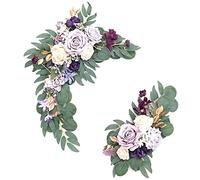 OUKEYI Lot de 2 arches de mariage artificielles, fleurs artificielles pour décoration florale et cérémonie de réception de mariage