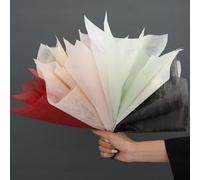 OUKEYI Lot de 240 feuilles de papier d'emballage en coton coréen de papier d'emballage floral non tissé, imperméable, plissé, amovible, pour bouquet de fleurs, fournitures de magasin de fleurs, papier