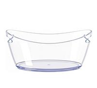 OUKEYI OUKEYI-100894 Grand seau à glace en acrylique transparent de qualité alimentaire pour fête, bar, champagne, bière, vin pétillant, cocktails, 16,9, transparent