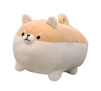 OUKEYI Shiba Inu Jouet en peluche pour chien Anime Corgi Kawaii Oreiller doux Cadeau pour fille et garçon (40,6 cm)