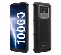OUKITEL 10000mAh Batterie Téléphone Débloqué K15 Plus, 4Go+32Go, Charge Rapide 18W+Charge Inverse, Triple Caméra 13MP, Smartphone Android 10, Écran 6,52’’ HD+, Face ID+Empreinte Digitale NFC Noir
