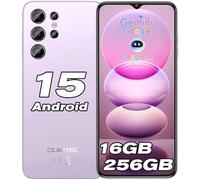 OUKITEL C1 Pro Telephone Portable Pas Cher Android 15, 16GO+256GO/1TO Smartphone, 6.52" HD+ Écran, Batterie 5150mAh, Caméra 13MP Téléphone, Dual 4G SIM/Fingerprint/OTG/Prise 3.5mm/3 Card Slots
