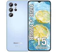 OUKITEL C1 Smartphone Pas Cher - 16Go+128Go - 5150mAh - Écran 6.52"" - Android 15 - Caméra 13MP - Téléphone Double SIM 4G/GPS - Bleu