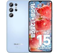 OUKITEL C1 Smartphone Pas Cher Android 15, 16(4+12)Go +128Go(TF 1TB) Telephone Portable Pas Cher, 6.52" HD+ Écran, 5150mAh Telephone, 13MP+5MP Téléphone Gaming, Triple 4G SIM/GPS/Fingerprint/OTG/3.5mm