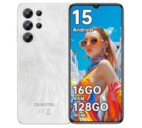 OUKITEL C1 Telephone Portable Android 15,16(4+12)+128Go,5150mAh,6.52 Pouces,Smartphone Pas Cher 4G,13MP,Fingerprint/OTG/GPS,Blanc