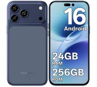 OUKITEL C17 Plus Android 16 Smartphone Pas Cher 2026,6,9''120Hz,24GO+256GO Telephone Portable,5000mAh,64MP+8MP, GPS/NFC,Bleu