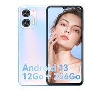 OUKITEL C35 Smartphone Téléphone Portable 12Go + 256Go Écran HD+ 6.56"" Caméra 50MP+8MP 5150mAh Android 13 GPS Dual SIM 4G - Bleu