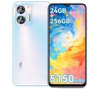 OUKITEL C35 Téléphone Portable 4G - 24Go (12+12) RAM /256Go ROM - 6.56"" HD - 50MP - 5150mAh - Android 13 - GPS Double SIM 4G - Bleu
