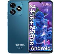 OUKITEL C51 Smartphone, 24(8+16)Go+ 256Go, 5150mAh, 13MP, Écran 6.8""HD+ 90Hz, Téléphone Portable Pas Cher OTG/GPS/Deux SIM Bleu