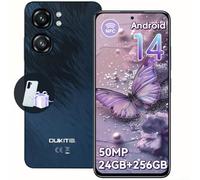 OUKITEL C58 Pro Telephone Portable - 24Go + 256Go/TF 1To, Écran 6.7 Pouces HD+ 90Hz, Octa Core 5150mAh 48MP+8M Smartphone Pas Cher Android 14 Dual SIM 4G, Fingerprint/Face ID/GPS/WiFi 5G/2Ans Garantie