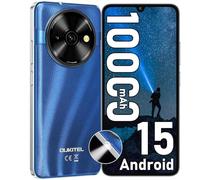 OUKITEL C59 Smartphone Pas Cher Android 15-2025, 10000mAh/18W Telephone Portable 120 Lumens, 6.88" HD+ 90Hz Téléphone Portable Débloqué, 16Go+128Go/TF 1To, 13MP/4G Dual SIM/Face ID/Fingerprint/GPS