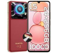 OUKITEL C60 Pro Telephone Portable Android 15-24GO RAM+256GO ROM, Smartphone Pas Cher 10000mAh/18W, Écran 6.88" HD+ 90Hz, Téléphone Débloqué 110dB Haut-Parleur, 120 Lumens/4G Dual SIM/NFC/GPS,Rose