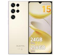 OUKITEL C61 Pro - Telephone Portable Android 15, 90HZ Smartphone 24GO+256GO,6.88" HD+ INCEL Telephone Portable Pas Cher Dual Sim 4G,13MP+5MP, 5150mAh, Fingerprint/OTG/GPS/2Ans Garantie,Gold