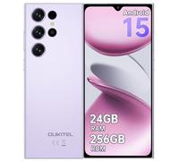 OUKITEL C61 Pro Telephone Portable Android 15 - Smartphone Pas Cher 24GO+256GO, 90HZ Telephone Portable Pas Cher 6.88 Pouces INCEL, 5150mAh, Dual Sim 4G, Fingerprint/OTG/GPS/2Ans Garantie,Violet