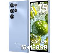 OUKITEL C61 Smartphone Pas Cher Android 15-16(4+12) Go+128Go/TF 1To Telephone Portable Pas Cher, 6.88" HD+ Écran, Batterie 5150mAh, 13MP+5MP, Téléphone Gaming Dual SIM/Fingerprint/Face ID/GPS/OTG